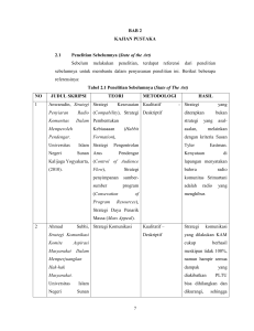 7 BAB 2 KAJIAN PUSTAKA 2.1 Penelitian Sebelumnya