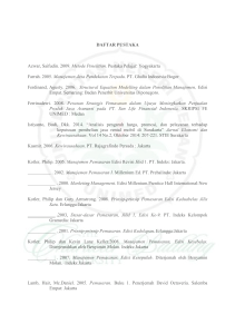 DAFTAR PUSTAKA Azwar, Saifudin. 2009. Metode Penelitian