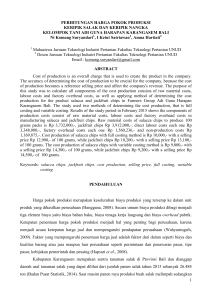 1 PERHITUNGAN HARGA POKOK PRODUKSI