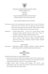 peraturan komite profesi akuntan publik nomor 2/pkpap/2014