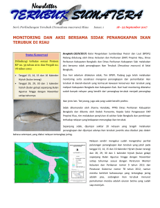 monitoring dan aksi bersama sidak penangkapan ikan terubuk di riau