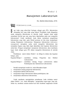 Manajemen Laboratorium - Universitas Terbuka Repository