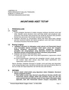 akuntansi aset tetap - BPK RI Perwakilan Provinsi Maluku