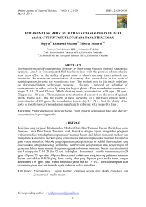 Online Jurnal of Natural Science, Vol.3(1):31-39 ISSN