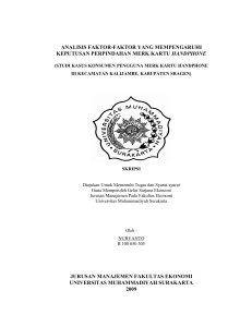 analisis faktor-faktor yang mempengaruhi keputusan perpindahan