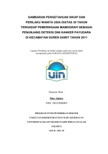 gambaran pengetahuan sikap dan perilaku wanita usia