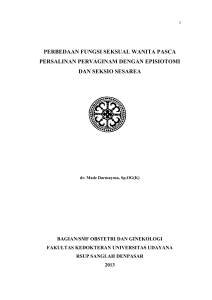 perbedaan fungsi seksual wanita pasca persalinan