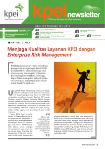 Menjaga kualitas Layanan kPei dengan Enterprise Risk Management
