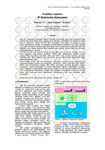 Kualitas Layanan IP Multimedia Subsystem