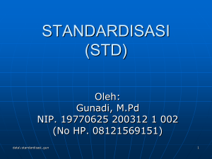standardisasi-1.2 Pendahuluan