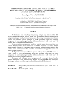 hubungan penggunaan pil kontrasepsi dengan kejadian diabetes