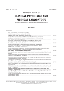 indonesian journal of clinical pathology and medical laboratory