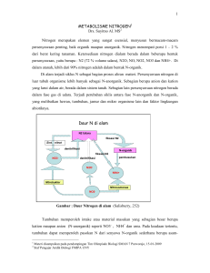 Daur N di alam