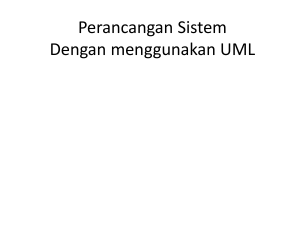 Perancangan Sistem Dengan menggunakan UML - E