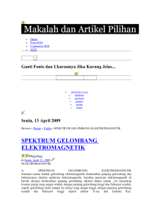 spektrum gelombang elektromagnetik