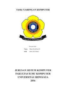 jurusan sistem komputer fakultas ilmu komputer universitas sriwijaya
