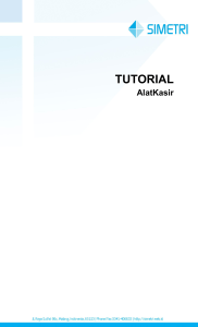 tutorial - Alat Kasir