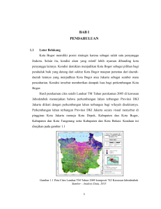 Karakteristik Pemekaran Kota Bogor Dan Evaluasinya Terhadap