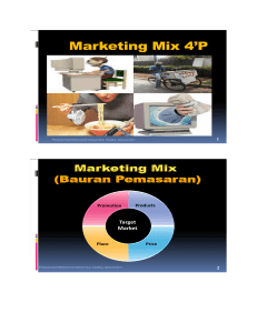 Marketing Mix 4`P