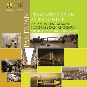 Panduan PPRG Kementerian Pekerjaan Umum tahun 2009