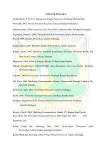 DAFTAR PUSTAKA Abdurrahman, N.H. 2015. Manajemen Strategi