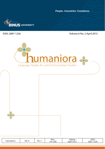 umaniora - BINUS University