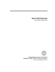 multi metodologi - Sosiologi FISIP UNS