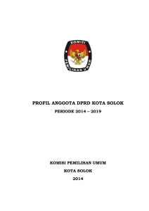 profil anggota dprd kota solok