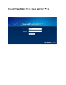 Manual Installatio Perceptive Content Web