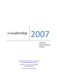 e-Leadership 2007 - SABDA