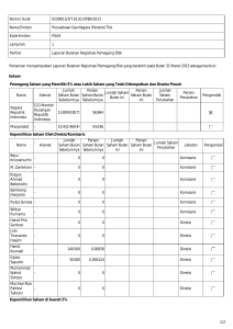 Laporan Bulanan Registrasi Pemegang Efek