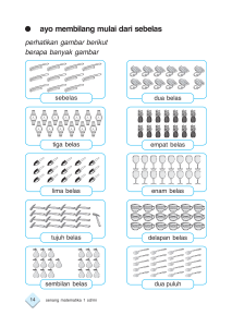 G ayo membilang mulai dari sebelas