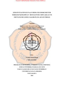 efektivitas penggunaan media film dokumenter