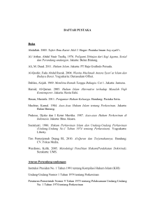 DAFTAR PUSTAKA Buku Abdullah. 2003. Tafsir Ibnu Katsir Jilid 2