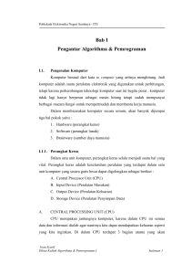 Bahasa Komputer I - Politeknik Elektronika Negeri Surabaya