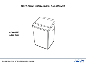 penyelesaian masalah mesin cuci otomatis aqw
