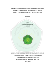 PEMBINAAN KECERDASAN INTERPERSONAL DALAM