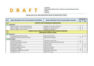 Draft NP Diploma Satu dan Dua April 2017