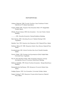 DAFTAR PUSTAKA Arikunto, Suharsimi. 2000. Prosedur Penelitian