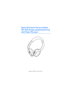 Nokia Bluetooth Stereo Headset BH-905 dengan