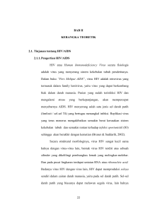 22 BAB II KERANGKA TEORETIK 2.1. Tinjauan tentang HIV/AIDS