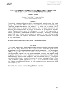 SIMULASI FIBER COUPLER KOMBINASI SERAT MODA TUNGGAL