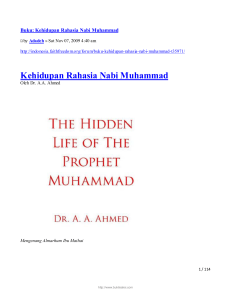 Kehidupan Rahasia Nabi Muhammad