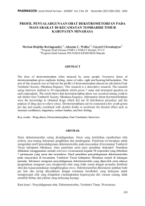 profil penyalahgunaan obat dekstrometorfan pada