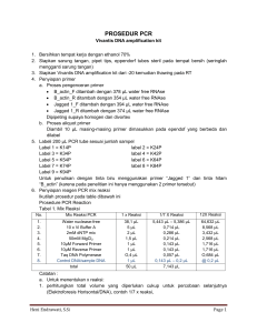 PROSEDUR PCR