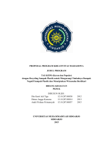 PROPOSAL PROGRAM KREATIVITAS MAHASISWA