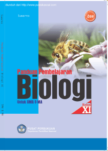 Panduan Pembelajaran Biologi XI, Suwarno, 2009