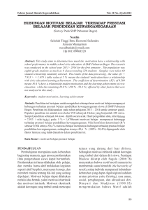 hubungan motivasi belajar terhadap prestasi belajar pendidikan