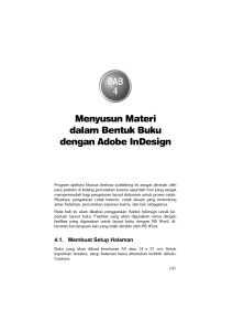 Menyusun Materi dalam Bentuk Buku dengan Adobe InDesign