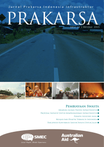 Jurnal Prakarsa Indonesia Infrastruktur